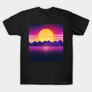 Classic Sunset Synthwave T-Shirt